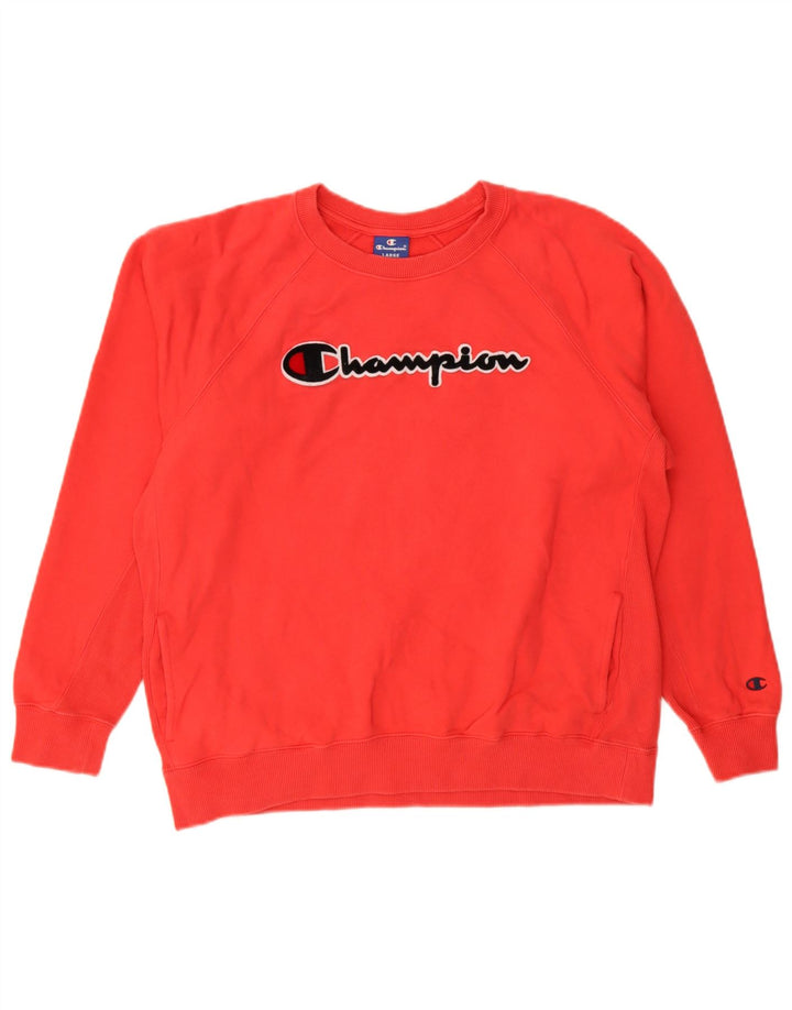 Champion Sudadera Gráfica para Hombre Jersey Grande De Algodón Rojo