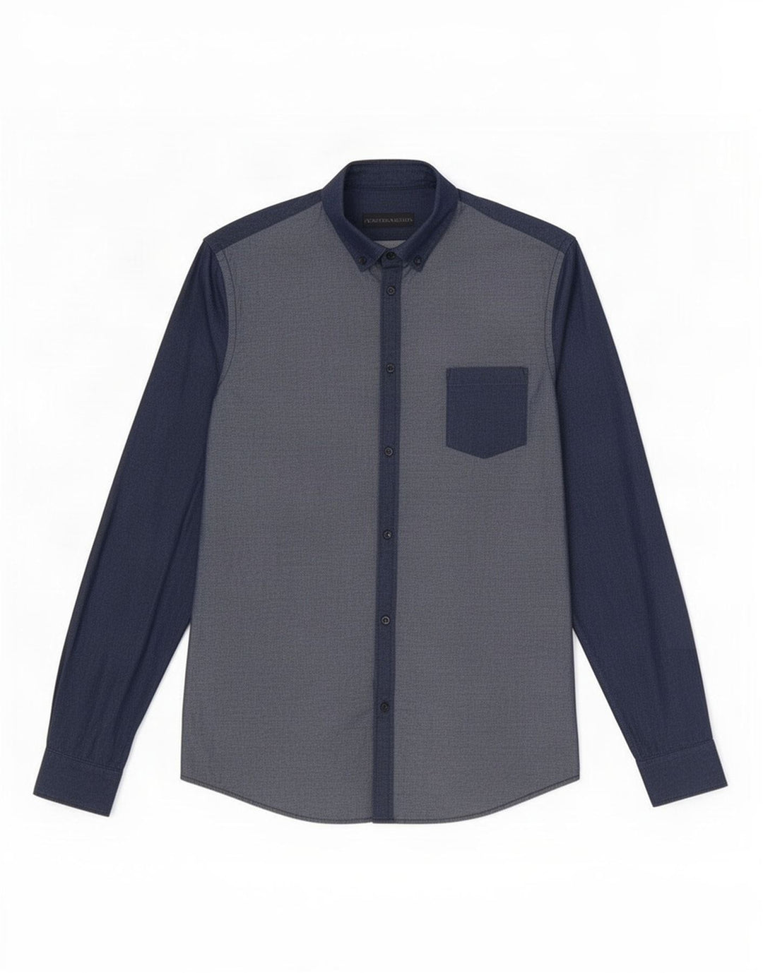 Camisa Trussardi Hombre Talla 40 Mediana Azul Marino Algodón