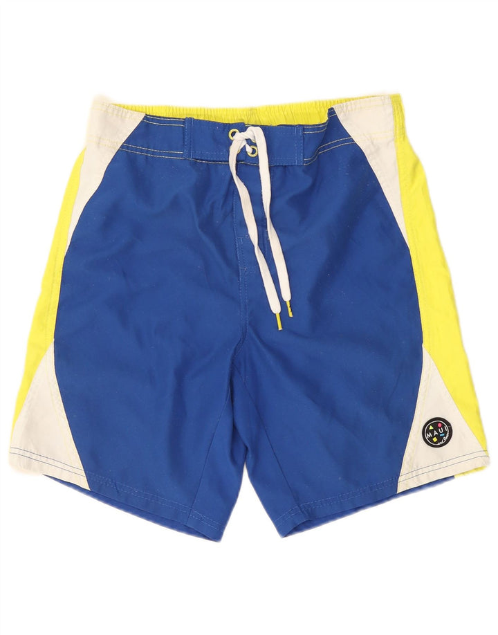 MAUI AND SONS Bañador con estampado gráfico en color azul medio para hombre
