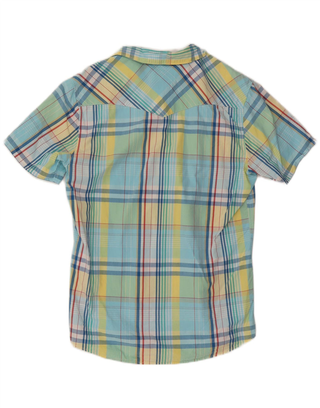 Levi's Camisa de manga corta de ajuste moderno de algodón a cuadros en azul medio para hombre