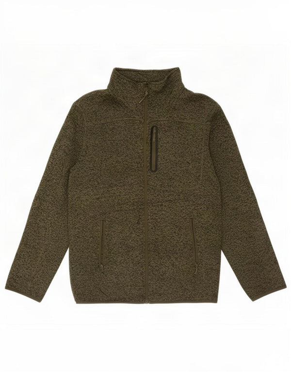 Mountain Warehouse Chaqueta superior de chándal para hombre 3XL Poliéster moteado de color caqui