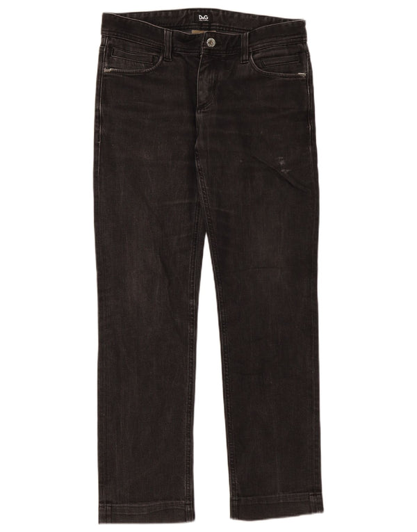 Dolce & Gabbana Vaqueros Slim Mujer W31 L31 Algodón Negro