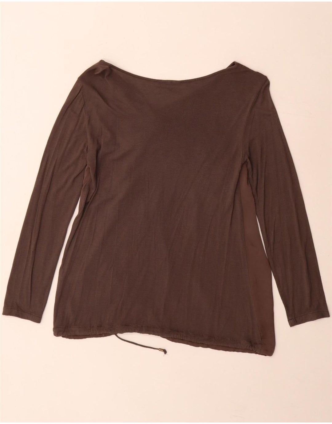 Trussardi Blusa de manga larga para mujer UK 40 Small Gris Colorblock