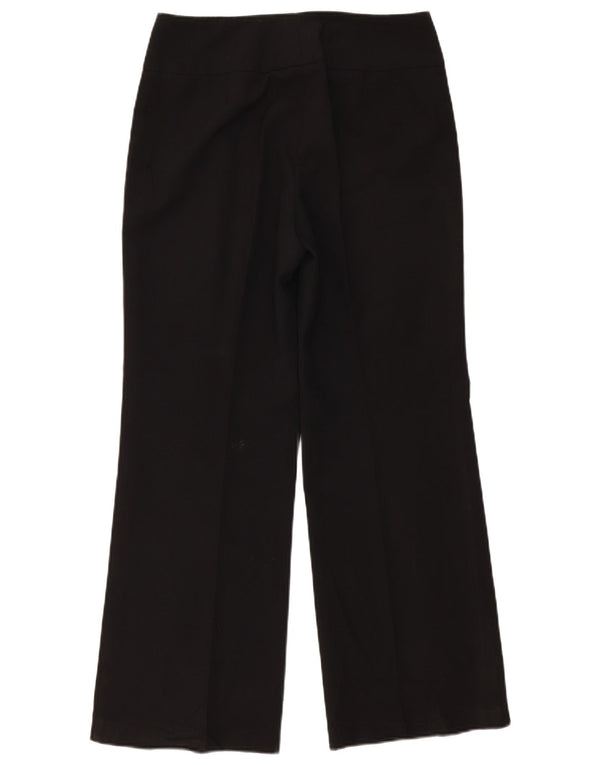 Marks & Spencer Pantalones Casuales Rectos para Mujer UK 12 Medium W32 L30 Negro