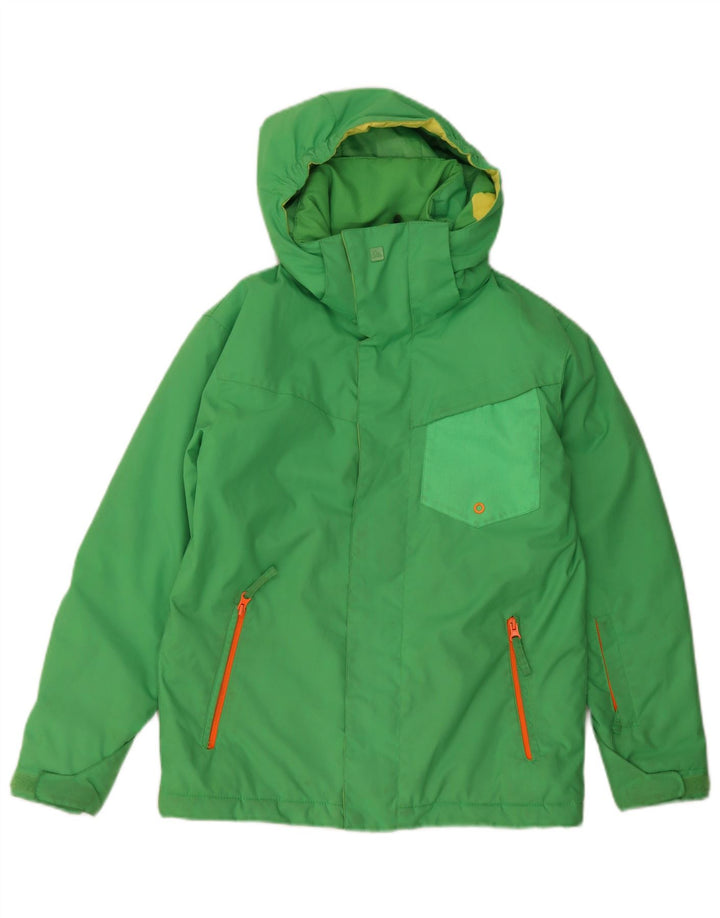 Quiksilver Chaqueta cortavientos para niño 11-12 años Verde medio Colorblock
