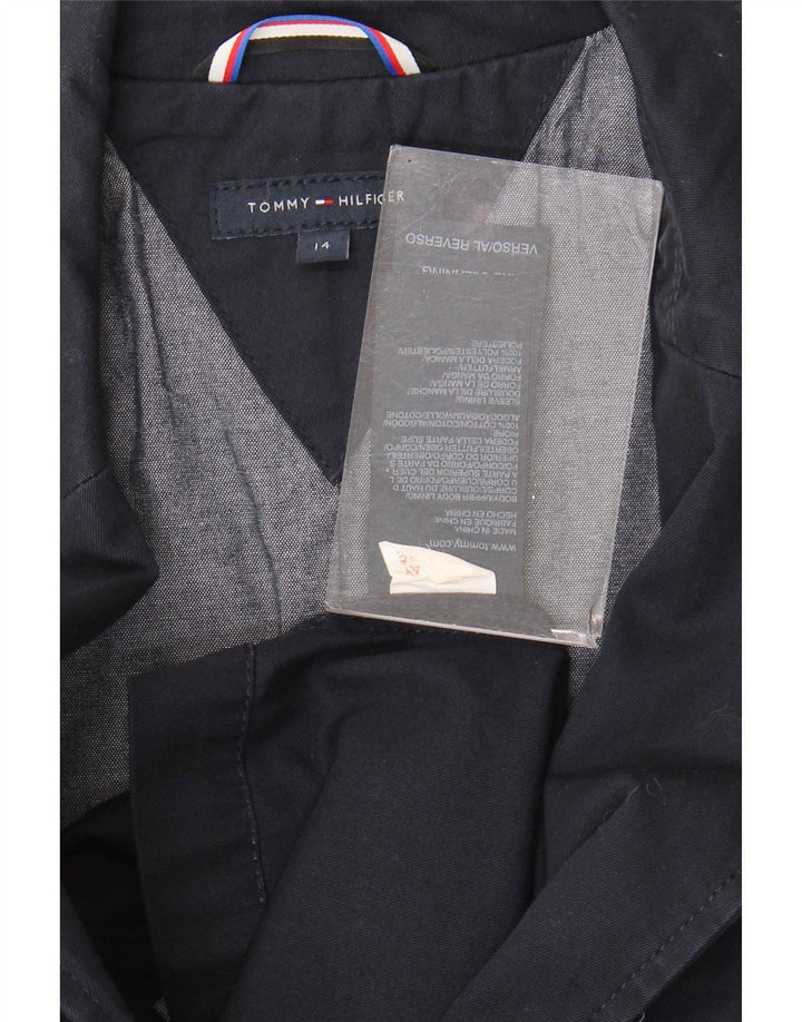 Tommy Hilfiger Chaqueta tipo blazer de 2 botones para niño 13-14 años Algodón azul marino