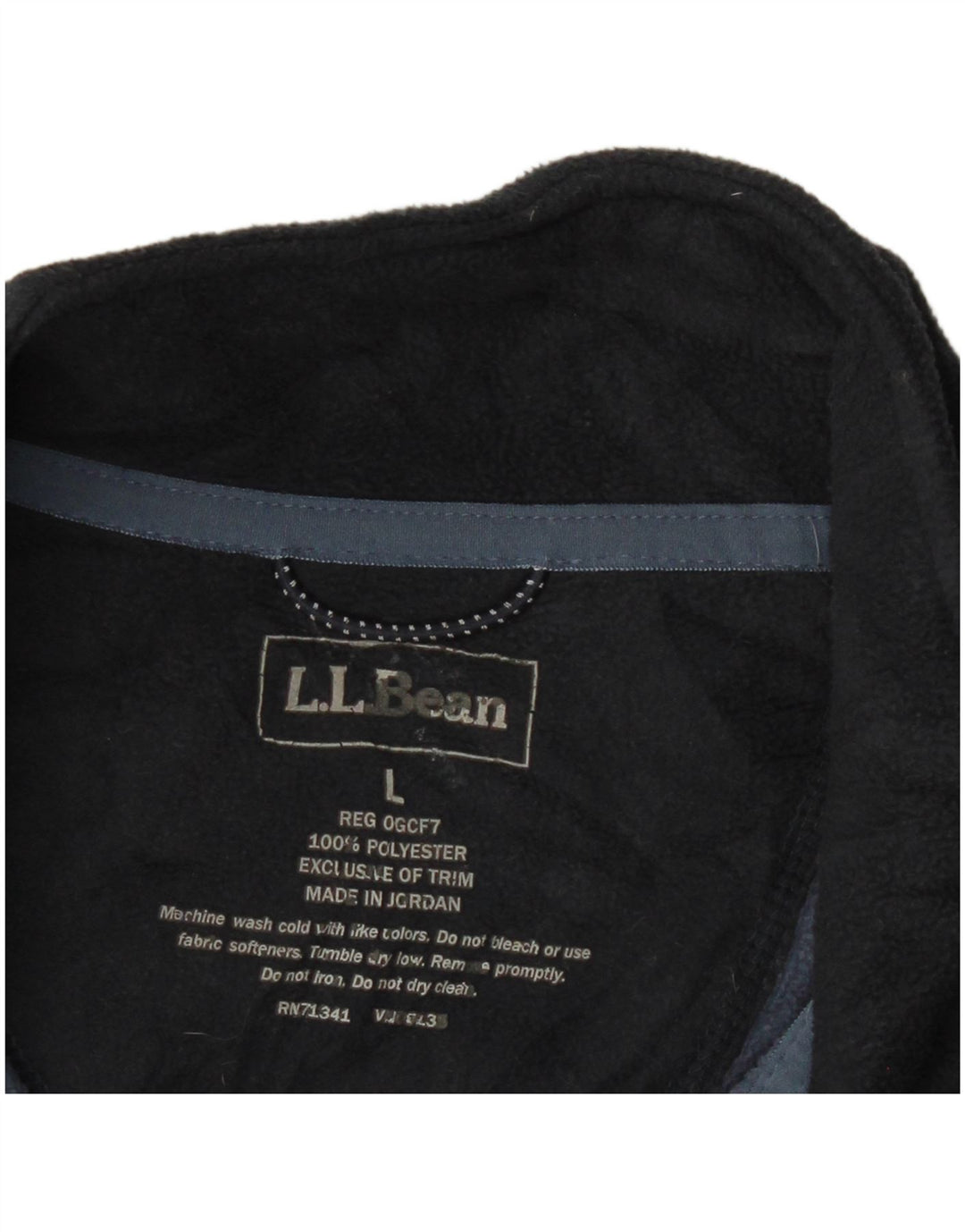 L.L.Bean Chaqueta polar para hombre UK 40 Grande Poliéster azul marino