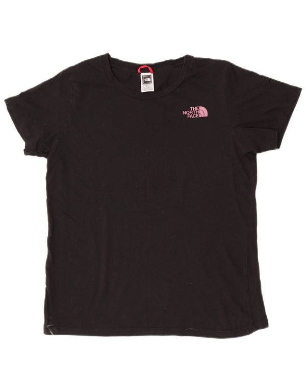 The North Face Camiseta gráfica para mujer Top UK 44 Mediano Algodón negro