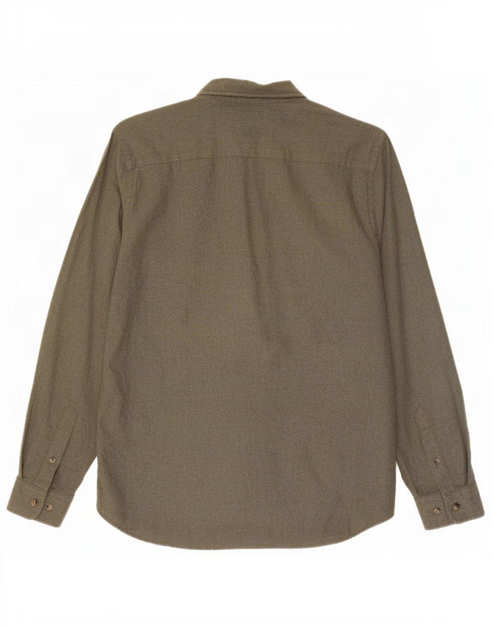 Jack & Jones Hombre Camisa De Franela Small Algodón Caqui