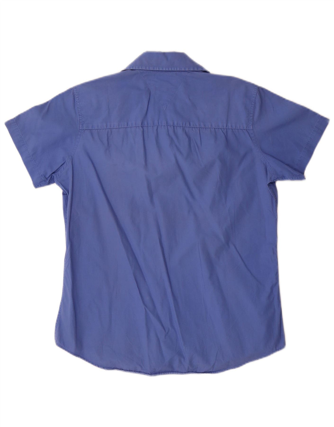 Tommy Hilfiger Camisa de manga corta para mujer US 8 Algodón azul medio
