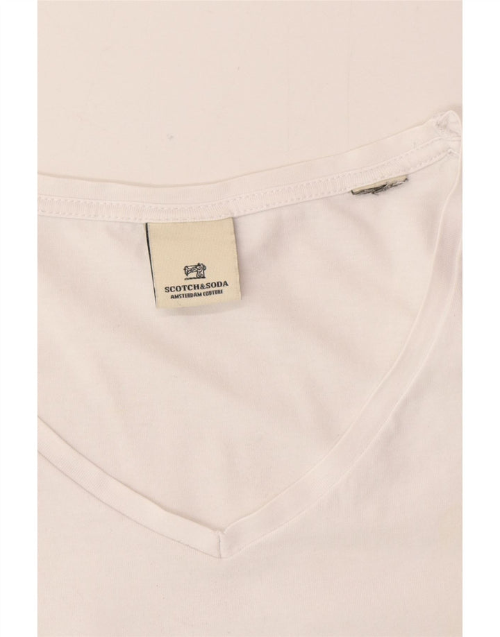 Scotch & Soda - Camiseta para hombre, talla grande, color blanco