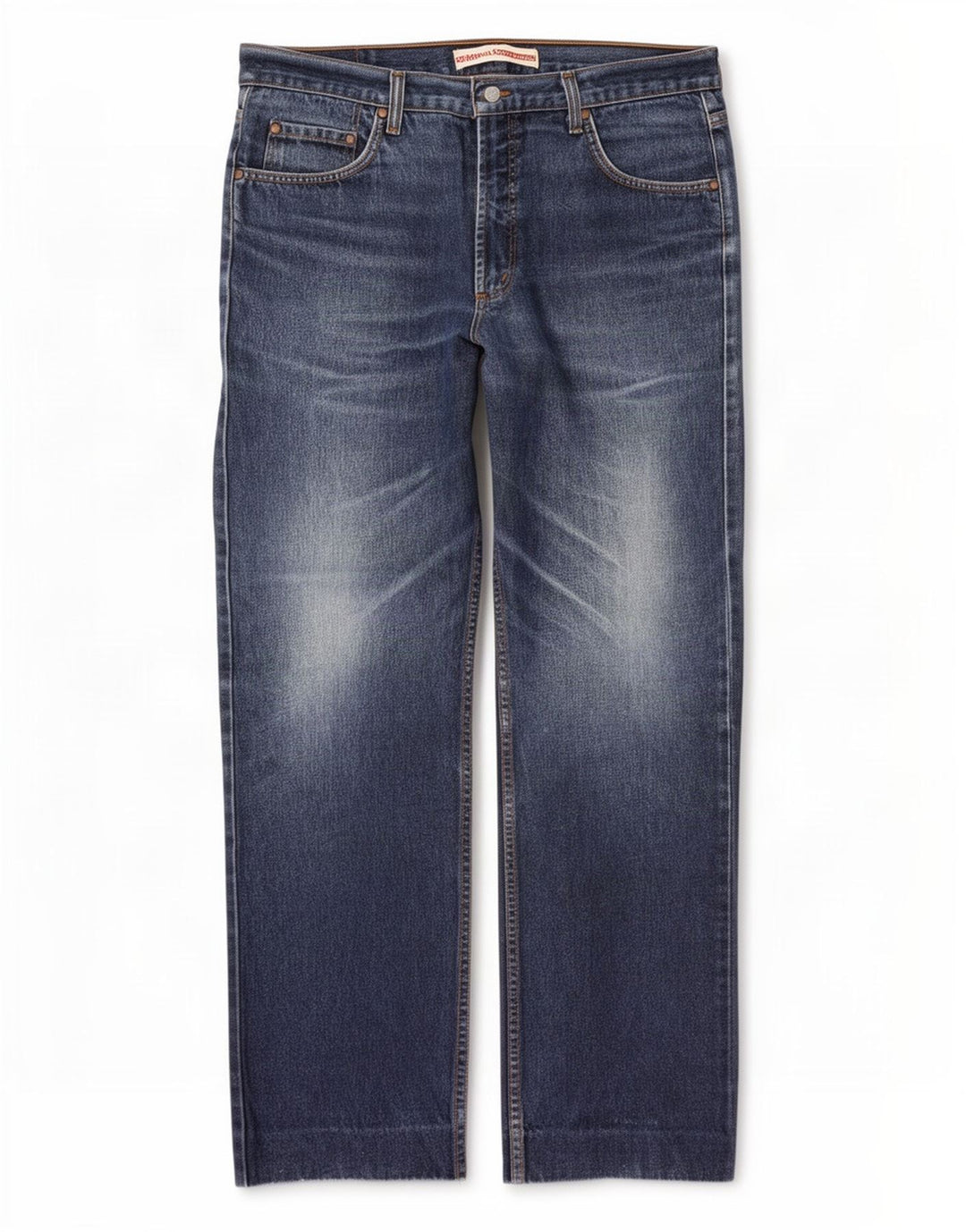 Carrera Hombre 700 Vaqueros Rectos W36 L31 Azul