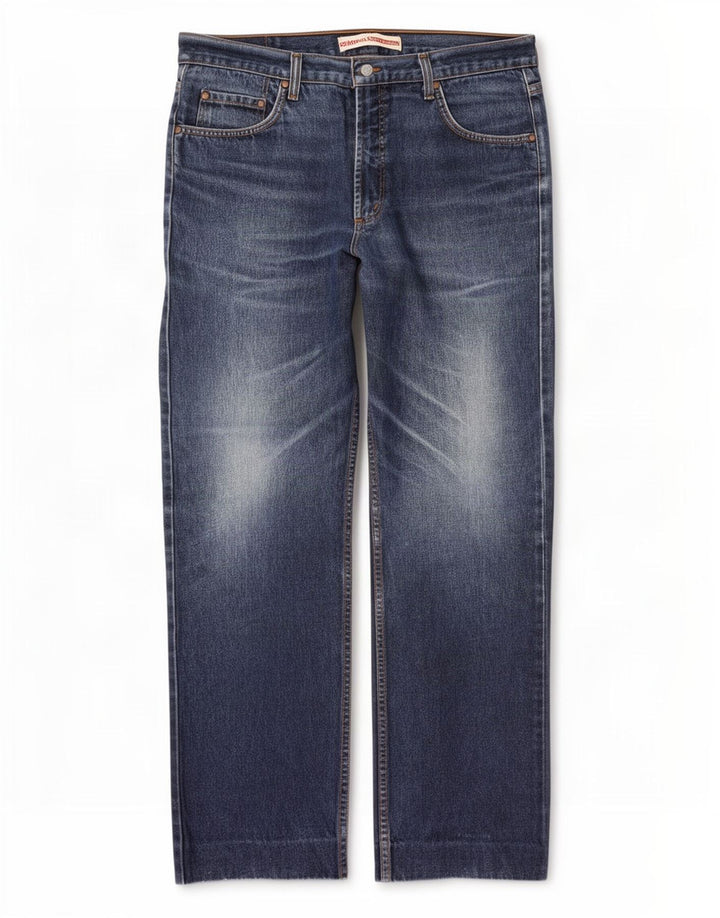 Carrera Hombre 700 Vaqueros Rectos W36 L31 Azul