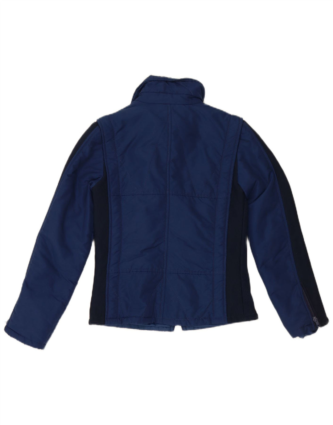 NYLSUISSE Chaqueta cortavientos con capucha para mujer EU 38 Viscosa azul marino mediana