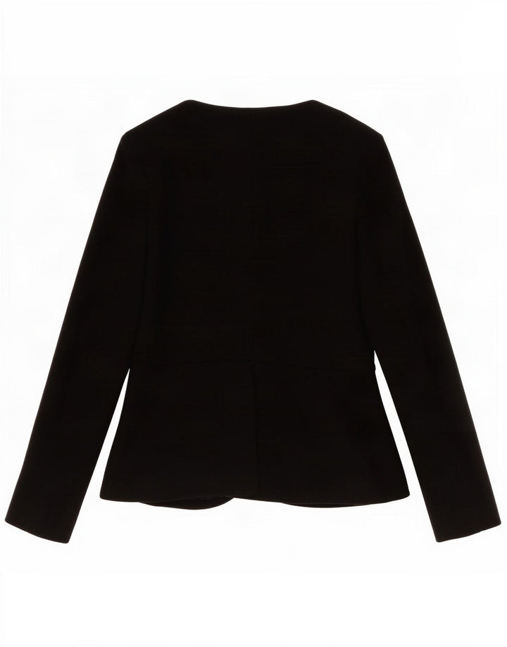 Topshop Chaqueta tipo blazer con cremallera completa para mujer UK 44 Grande Poliéster negro