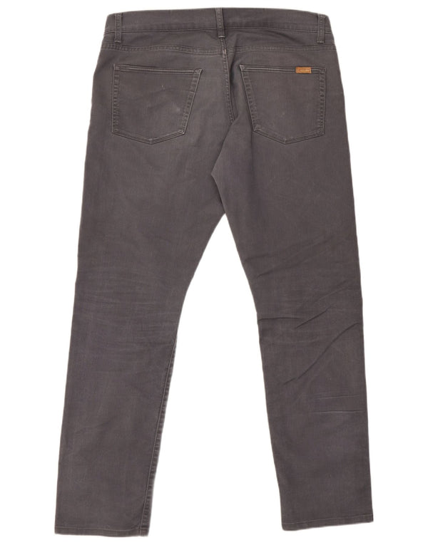Carhartt Vaqueros rectos ajustados para hombre W36 L32 Algodón gris