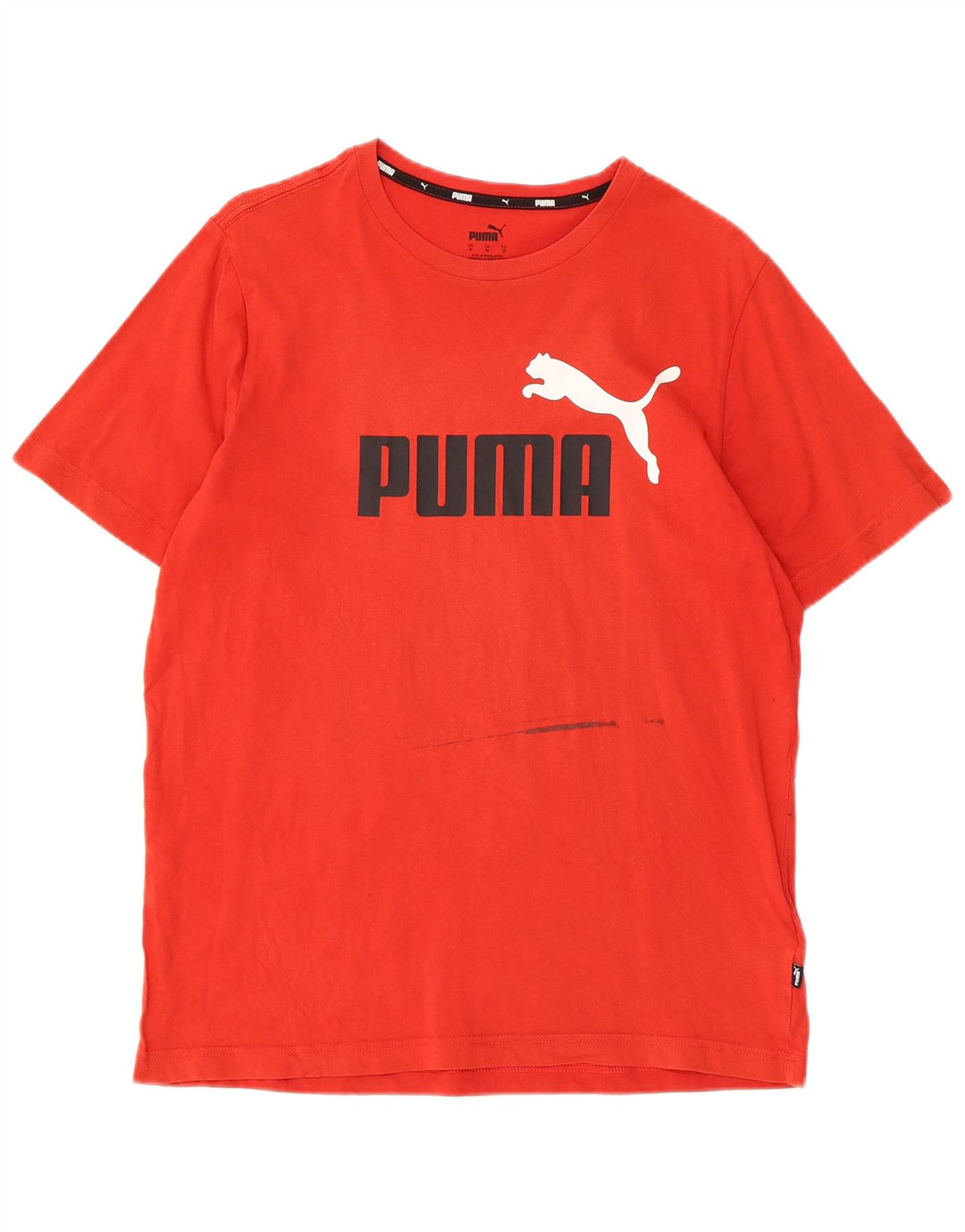 PUMA Camiseta gráfica para hombre Top Medium Red Cotton