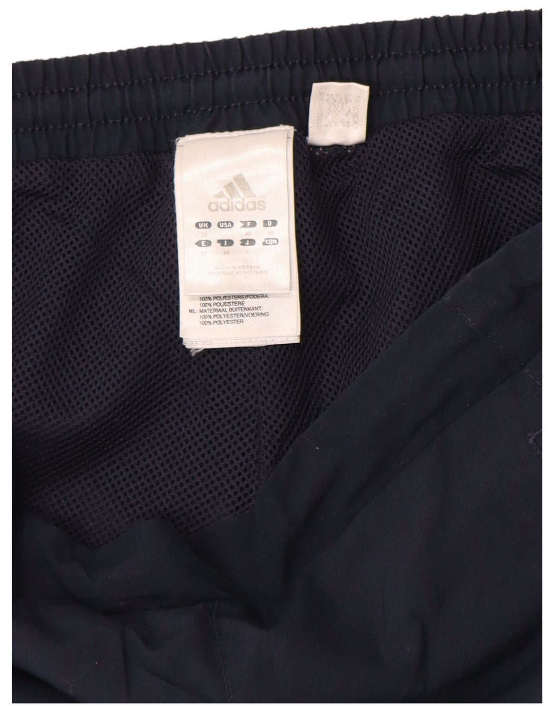 Adidas Bermudas deportivas para mujer UK 12 Medium Azul marino Poliéster