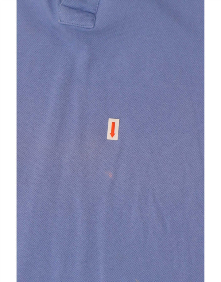 Murphy & Nye Polo para hombre grande de algodón azul