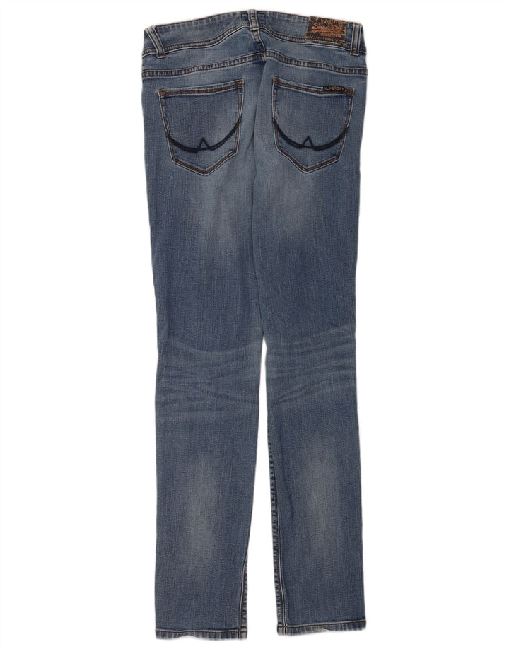 Vaqueros Superdry Mujer Cigarrillo Slim W30 L32 Azul