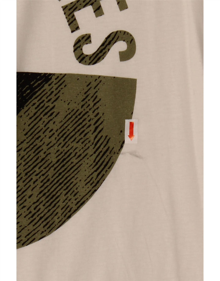 JACK & JONES Hombre Core Graphic Camiseta Top Small White