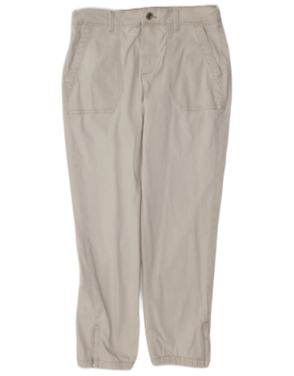 Marks & Spencer Pantalones Joggers para Mujer UK 12 Medium W32 L26 Algodón Beige