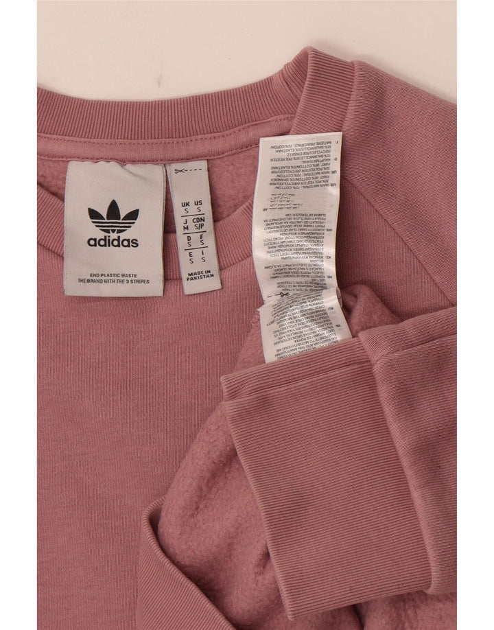 Adidas Hombre Sudadera Jumper Small Rosa Algodón