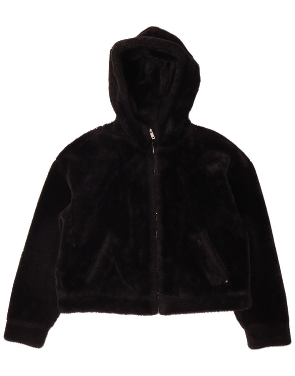 Chaqueta polar con capucha UGG para mujer UK 44 Poliéster negro mediano