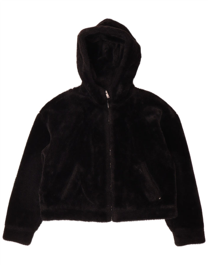 Chaqueta polar con capucha UGG para mujer UK 44 Poliéster negro mediano