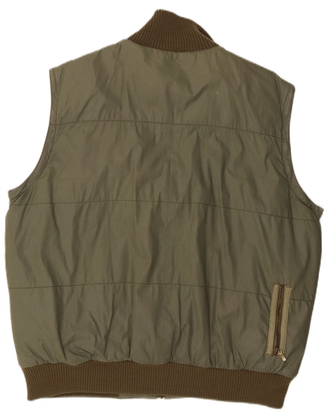 Chaleco acolchado Levi's para hombre Reino Unido 40 Algodón verde grande