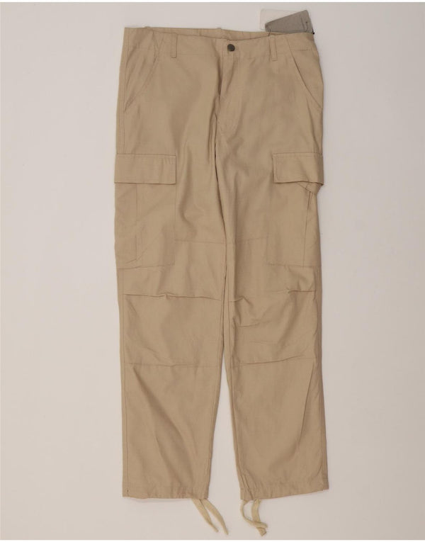Carhartt Pantalón Cargo Recto Para Hombre Pequeño W29 L30 Algodón Beige