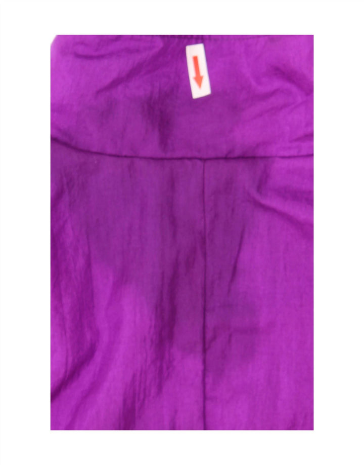 Sunterra Chaqueta de Chándal de Gran Tamaño para Mujer UK 10 Small Purple Geométrico