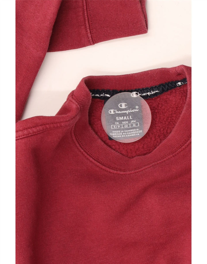 Champion Sudadera Jumper para hombre Small Borgoña