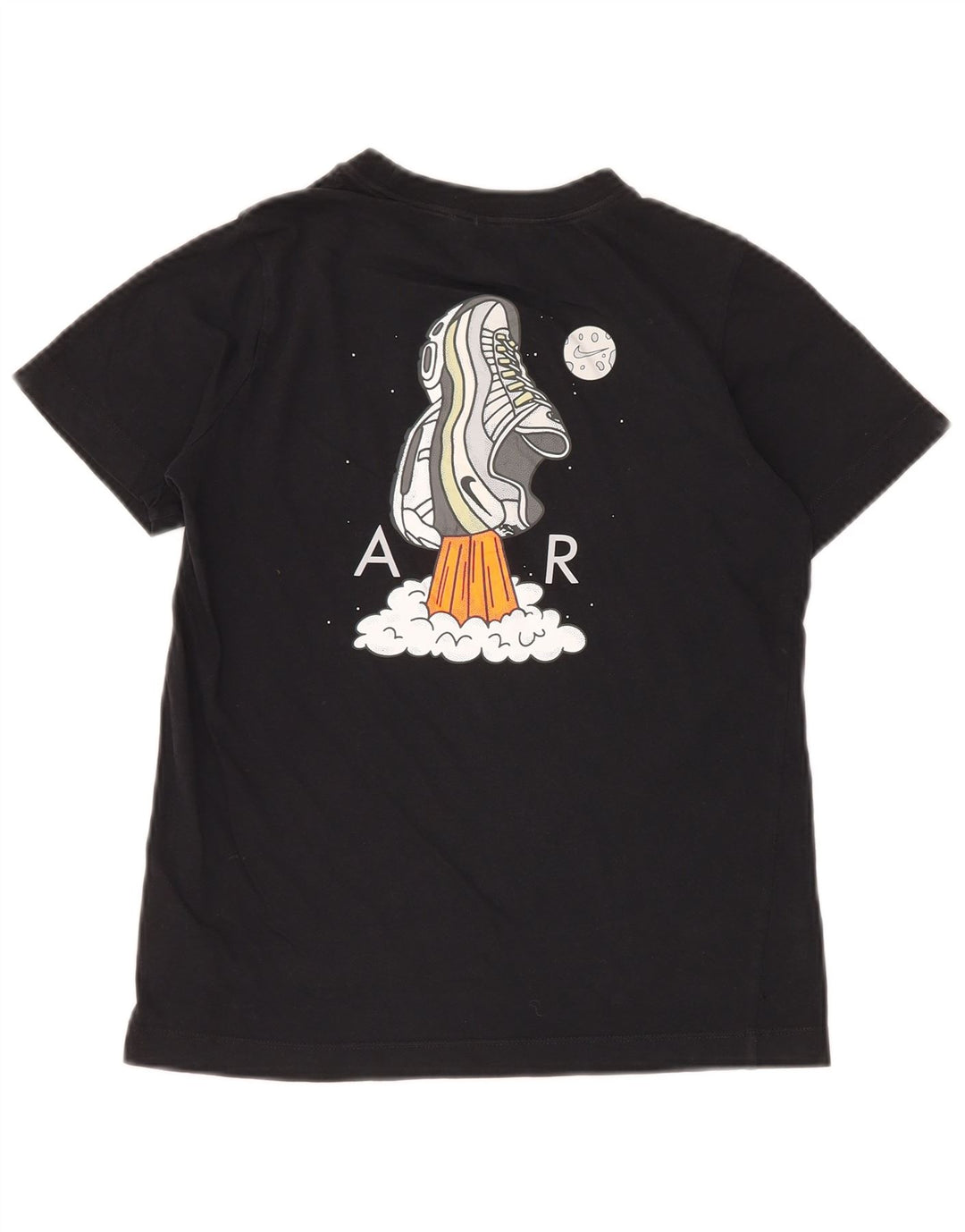 NIKE Camiseta gráfica para niños 10-11 años Mediana Negro Algodón