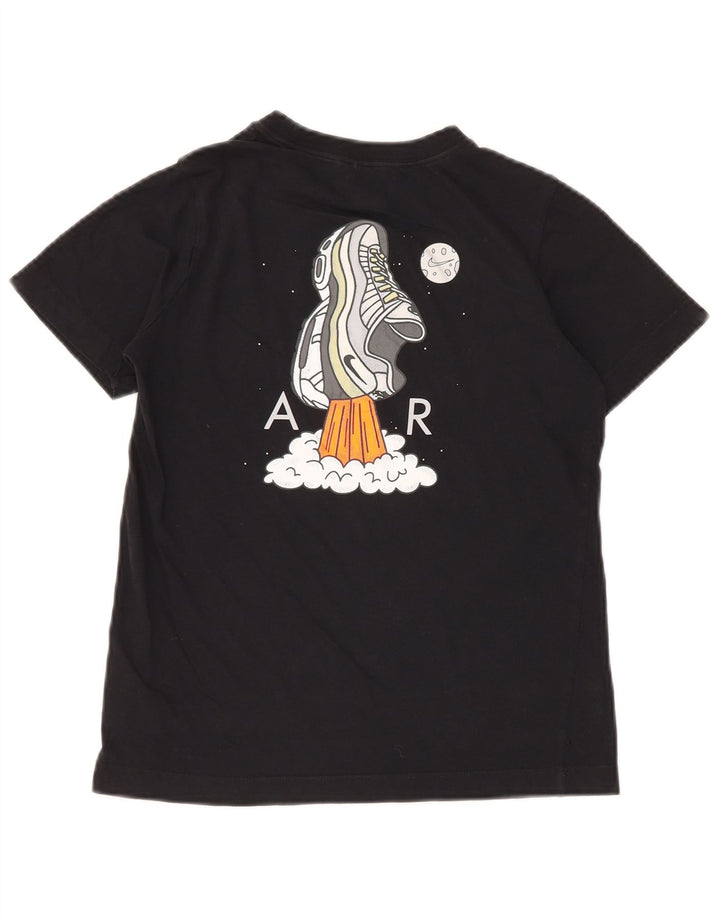 NIKE Camiseta gráfica para niños 10-11 años Mediana Negro Algodón