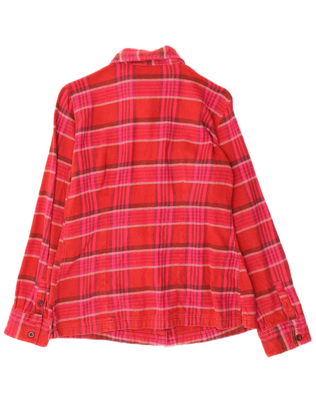 Patagonia Camisa de franela para mujer US 6 Medium Red Check Cotton