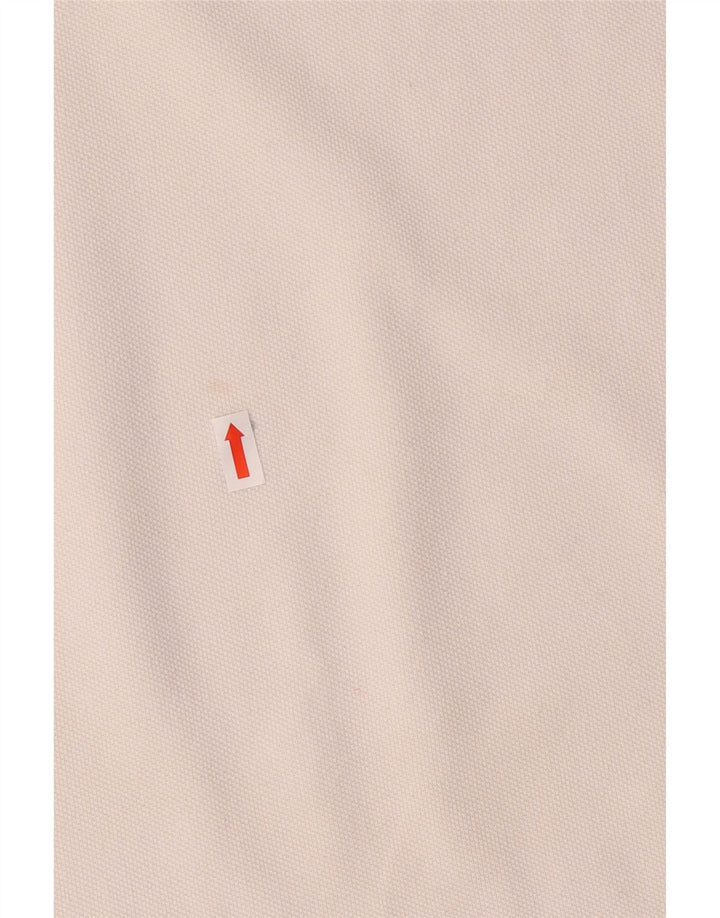 Armani Exchange Polo para hombre pequeño algodón blanco