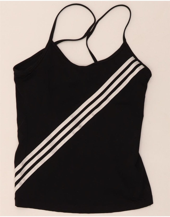 ADIDAS Mujer Climacool Cami Top UK 8 Pequeño Nylon Negro