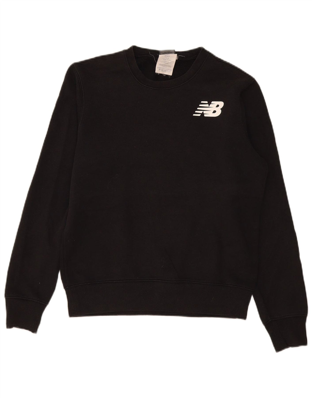 New Balance Hombre Sudadera Gráfica Jersey Pequeño Algodón Negro