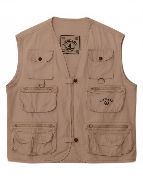 Chaleco utilitario Navigare para mujer UK 40 XL Beige