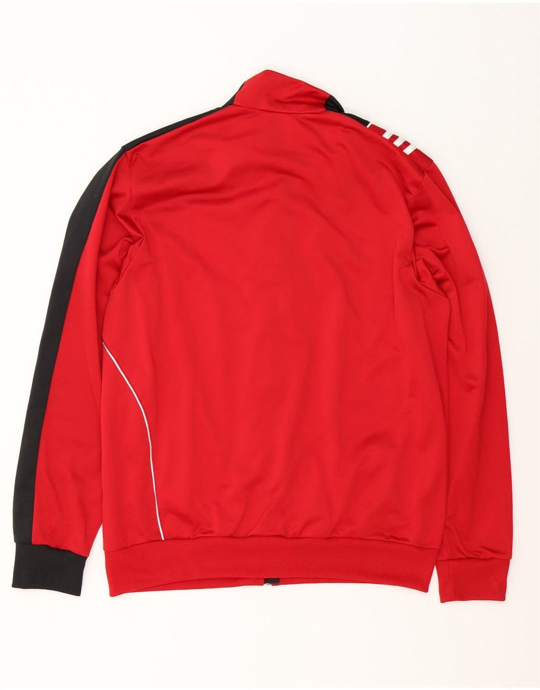 Adidas - Chaqueta de chándal para hombre, talla 44/46, poliéster color rojo grande
