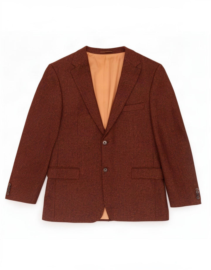 Hugo Boss Chaqueta tipo blazer de 2 botones para hombre EU 56 3XL Marrón Espiga