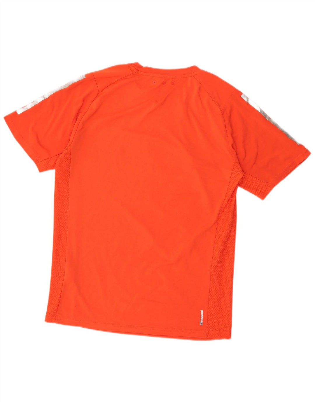 Adidas Mens Climacool Graphic Camiseta Top Pequeño Naranja Poliéster