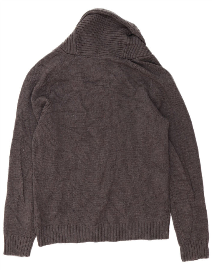 G-Star Hombre Jersey Con Cuello Chal De Lana De Cordero Gris Medio