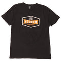 Volcom Camiseta gráfica para hombre Top grande de algodón negro