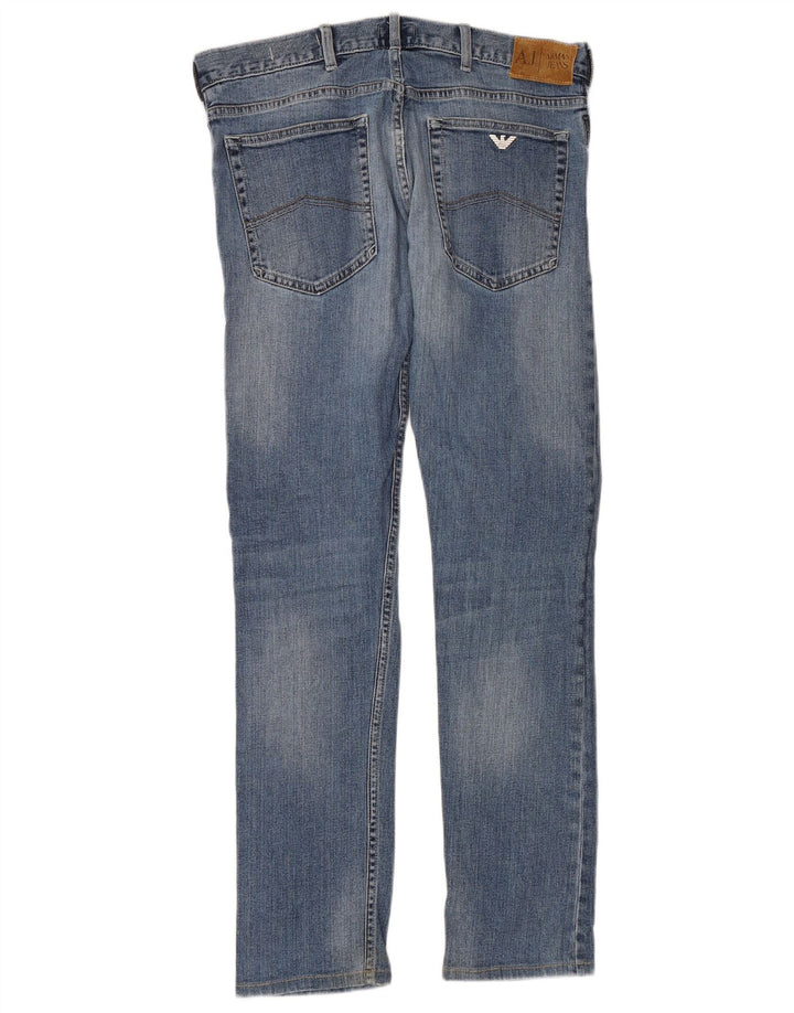 ARMANI Vaqueros Slim Hombre W31 L33 Algodón Azul