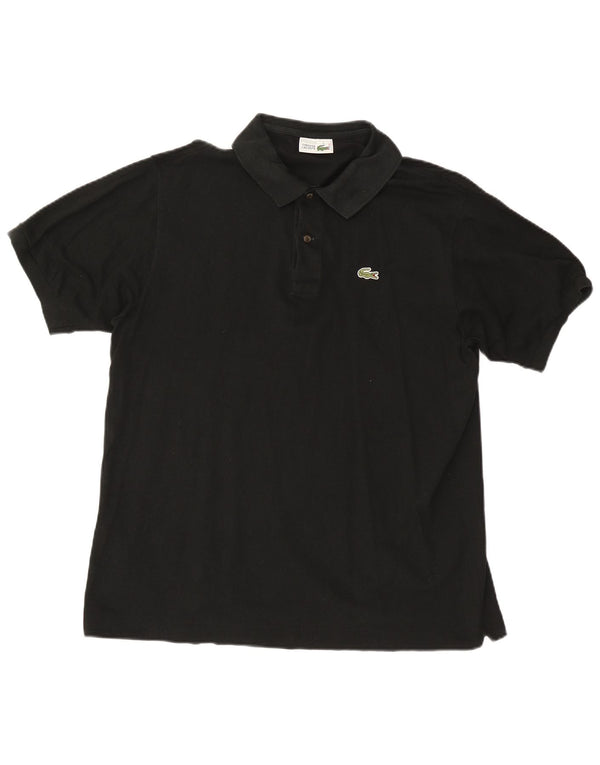 LACOSTE Polo para hombre Talla 6 XL Algodón negro