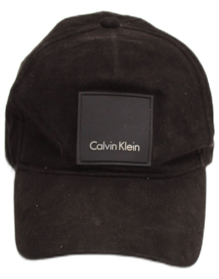 Calvin Klein Gorra de béisbol gráfica para hombre Talla única Poliéster negro