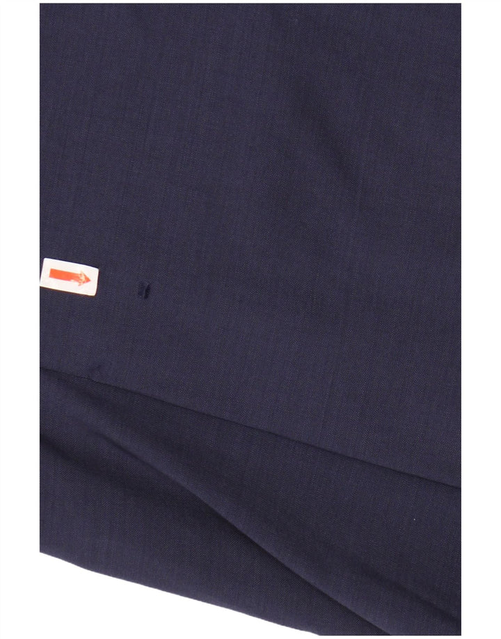 VINTAGE Chaqueta Blazer de 2 Botones para Hombre IT 48 Viscosa Azul Marino Medio