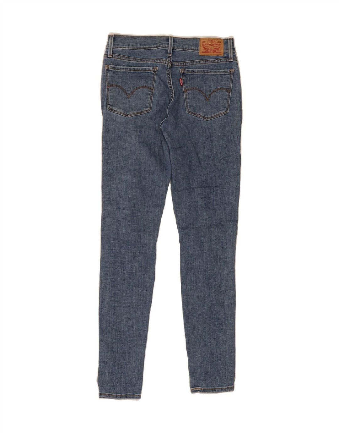 LEVI'S Womens 710 Distressed Super Skinny Jeans  W27 L29 Blue Vintage Levi's and Second-Hand Levi's from Messina Hembry 